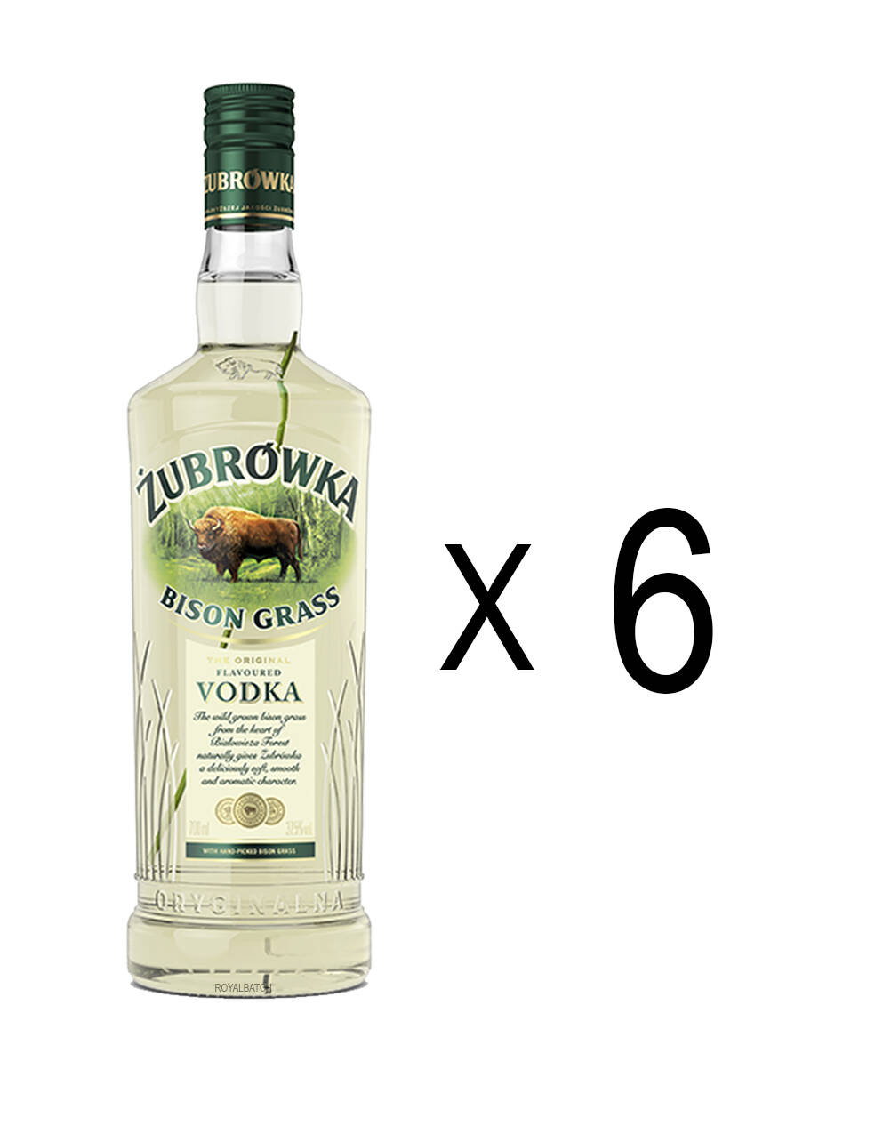 Zubrowka Bison Grass Vodka (6 Pack)