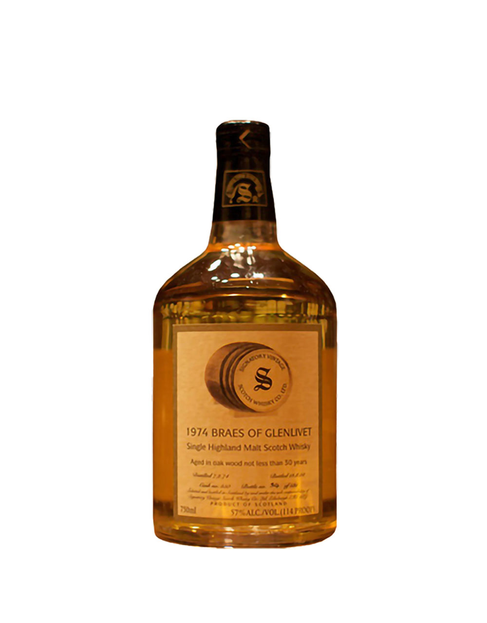 Braes of Glenlivet 30 Year Old Single Malt Scotch Whisky (Signatory Bottling)