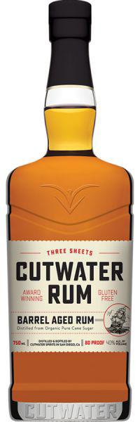 Cutwater Three Sheets Rum Barrel aged Rum 80 Proof 750 ml Rum