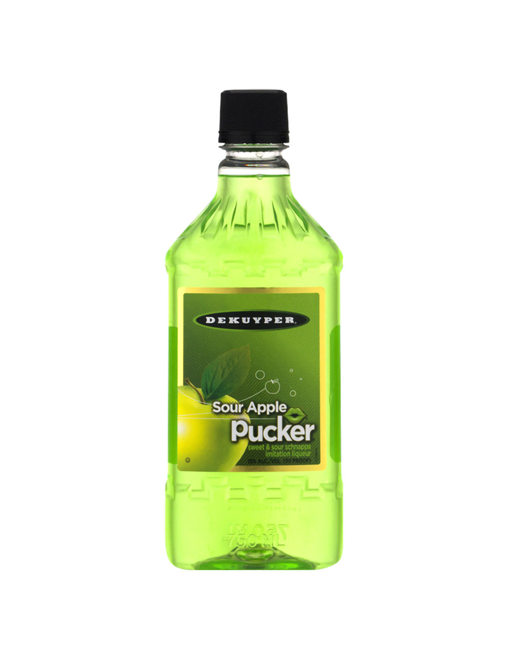 Dekuyper Pucker Sour Apple Schnapps Liqueur (Plastic)