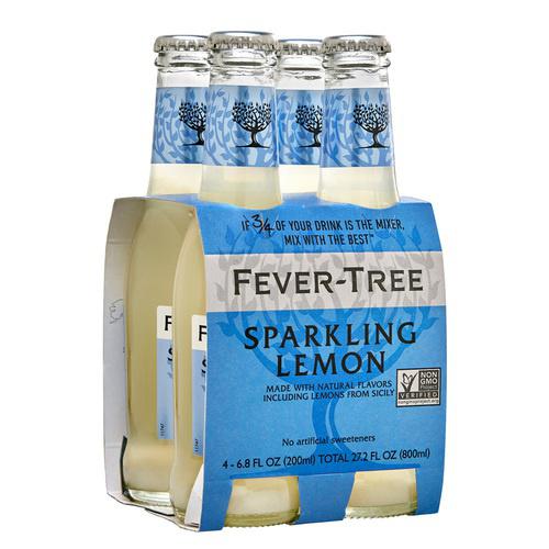 Fever Tree Premium Sparkling Lemon (4 pack) Tonic/Club Soda