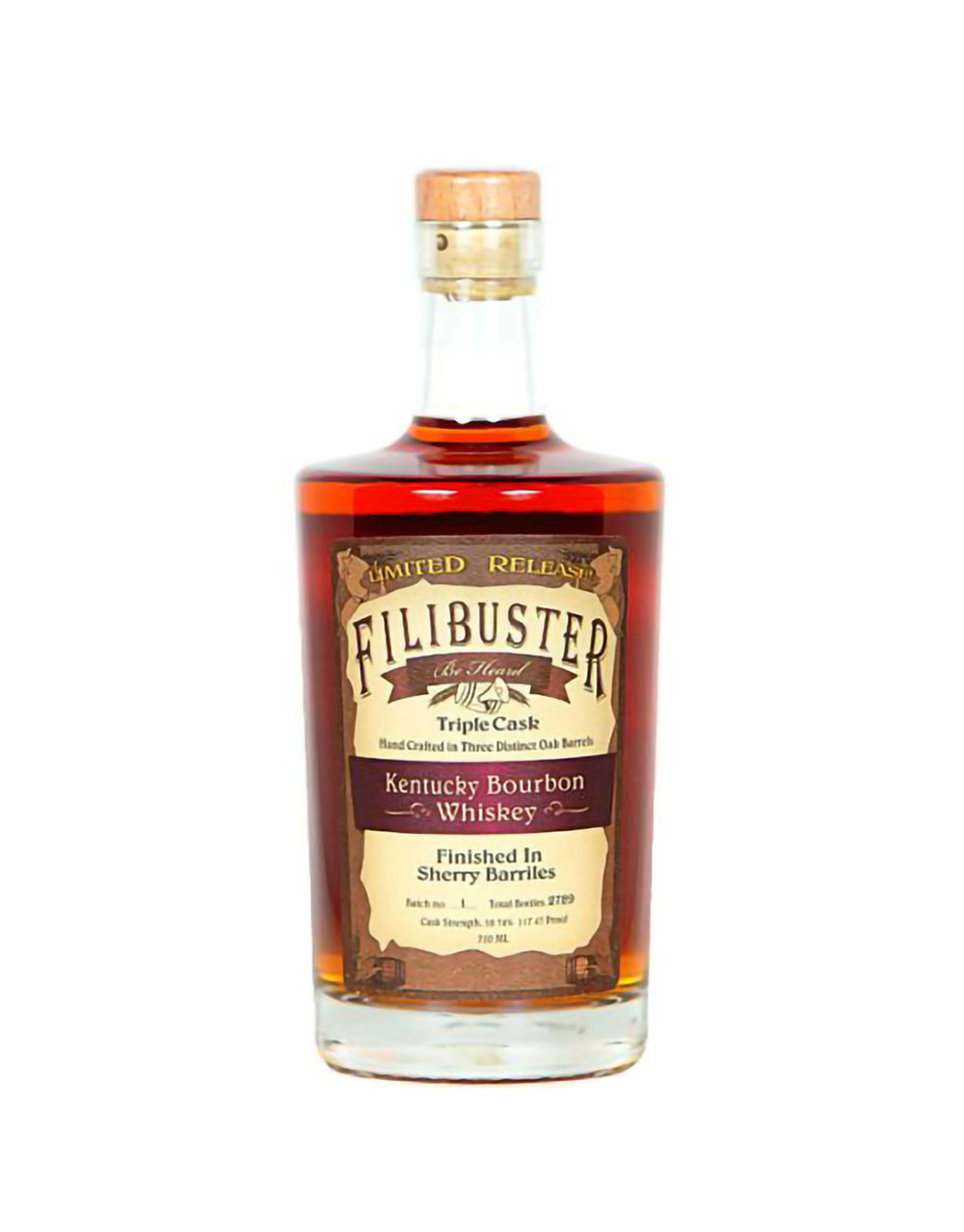 Filibuster Cask Strength Triple Cask Kentucky Bourbon Whiskey