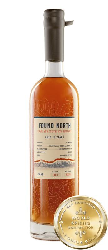 Found North Batch 001 - 16yr Cask Strength Rye Whisky 750 ml Whisky