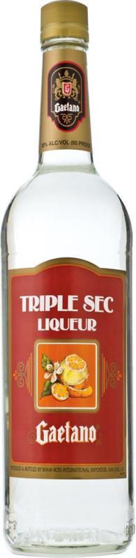 Gaetano Triple Sec Natural Orange Flavor 1 L Liqueur