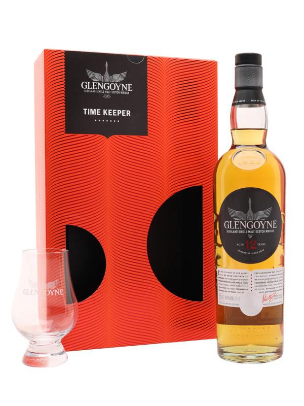 Glengoyne Highland Single Malt Scotch Whiskey Time Keeper/ with glass 750 ml Whisky