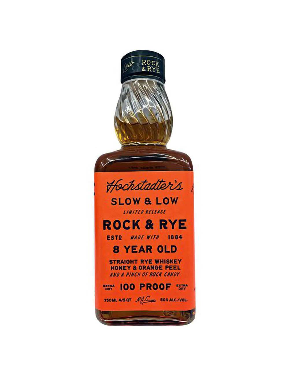 Hochstadter's Slow & Low Rock and Rye 8 Year Old Straight Rye Whiskey