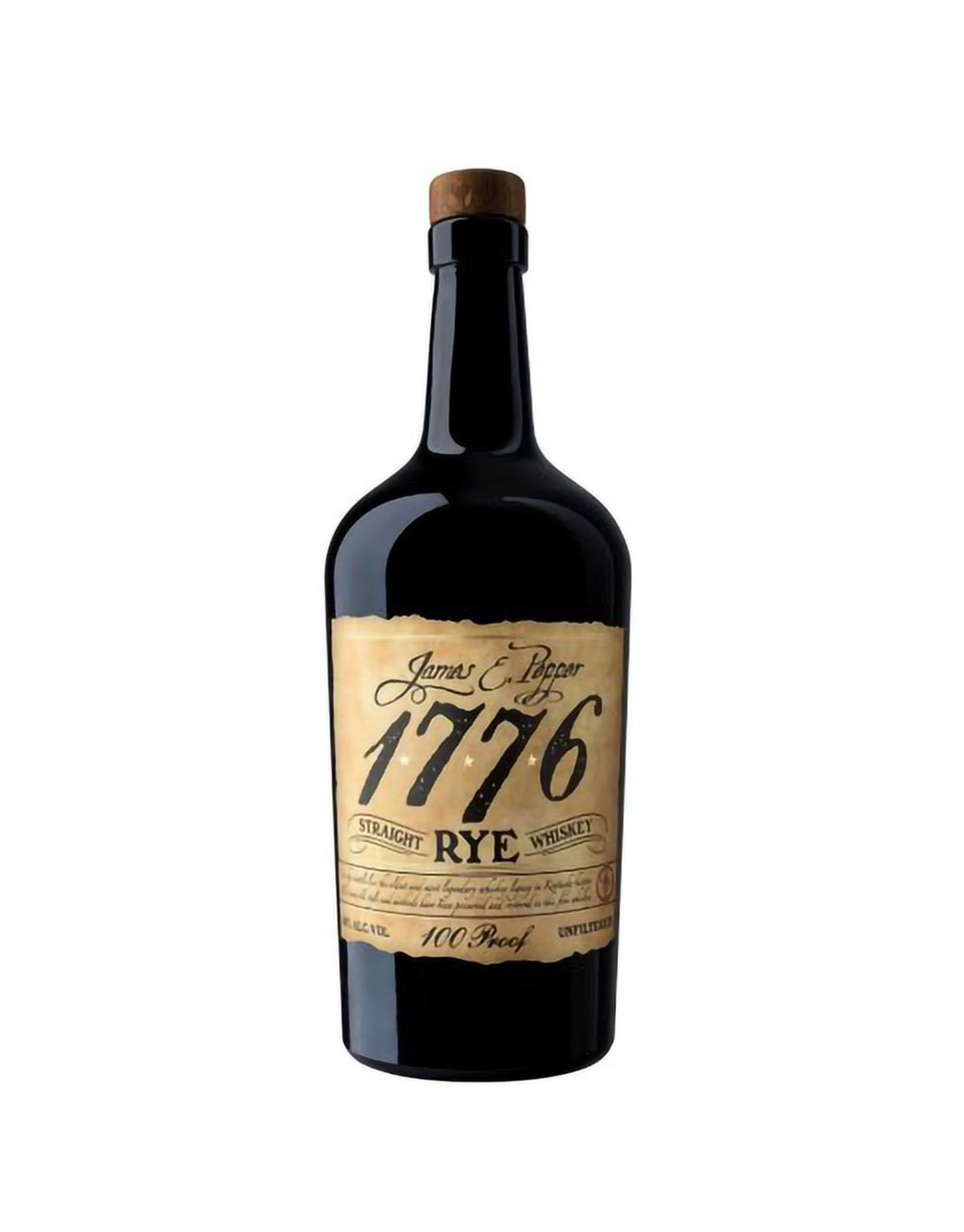 James E. Pepper 1776 100 Proof Straight Rye Whiskey