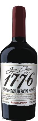 James Pepper 1776 Straight Bourbon Whiskey Barrel Proof 113.4 Proof 750 ml Bourbon