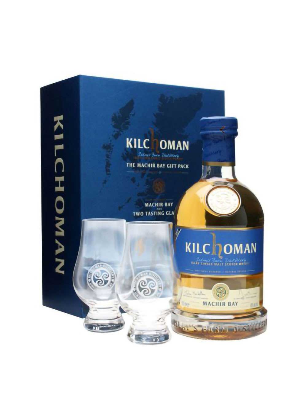 Kilchoman Machir Bay Islay Single Malt Scotch Whisky Gift Set