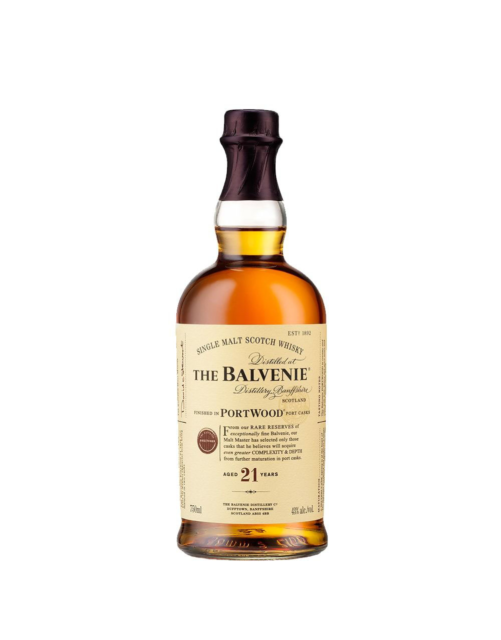The Balvenie PortWood Aged 21 Years Scotch Whisky