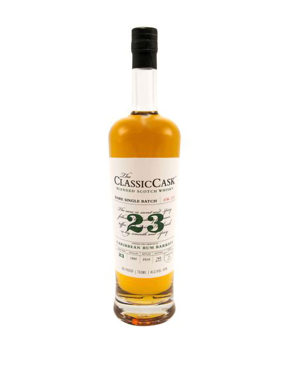 The Classic Cask 23 Year Old Caribbean Rum Finish Blended Scotch Whisky