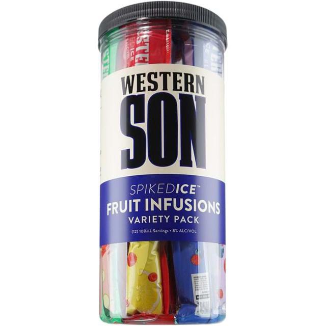 Western Son Spiked Ice Fruit Infusions Variety Pack (12) 100ml Vodka