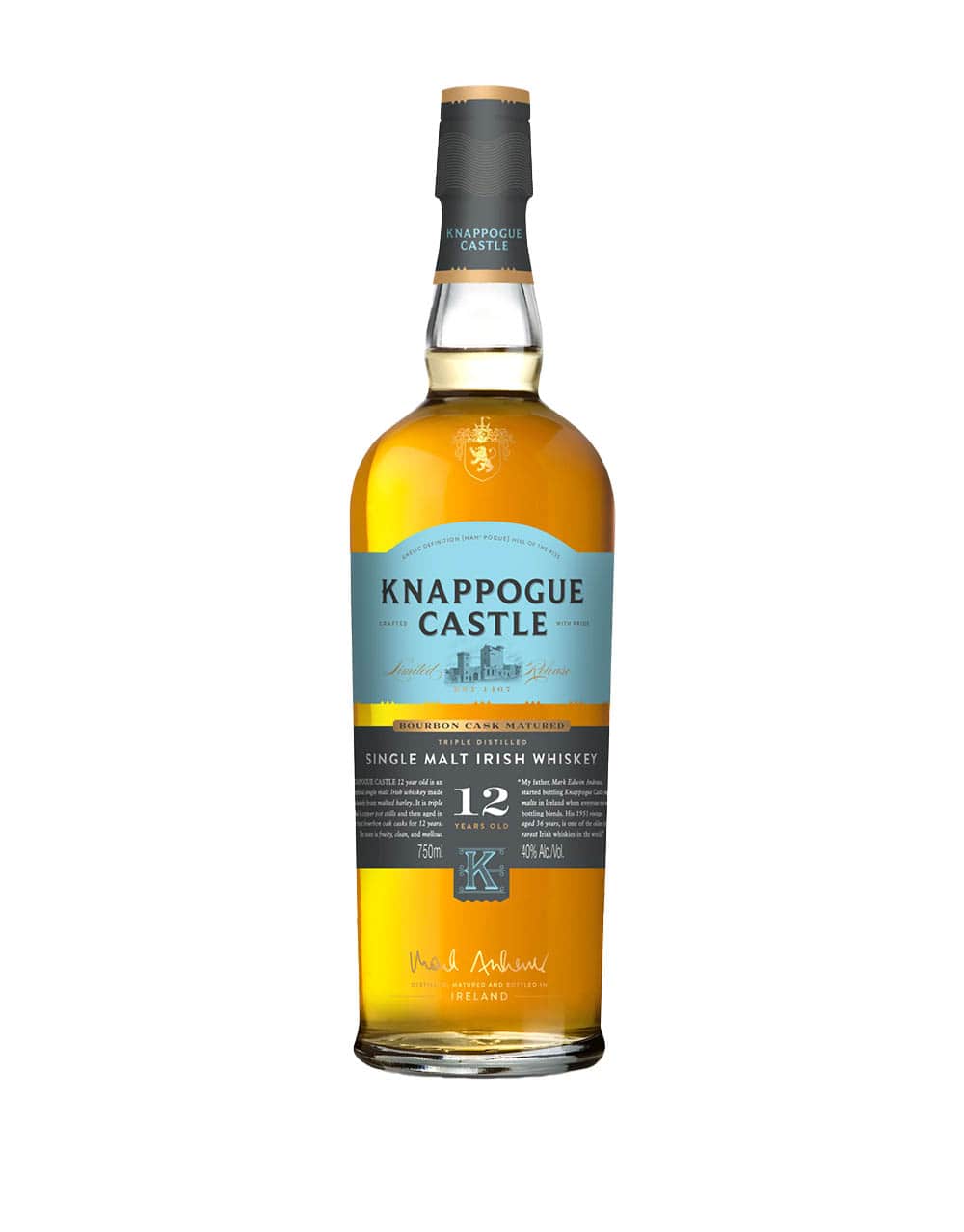 Knappogue Castle 12 Year Old Single Malt Irish Whiskey