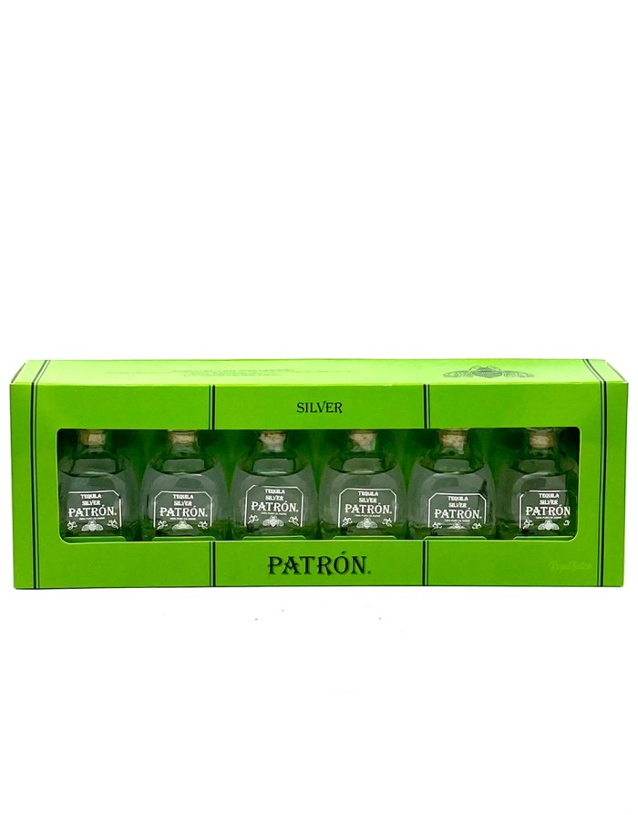 Patron Silver Tequila gift set (6 pack) 50 ml | Royal Batch