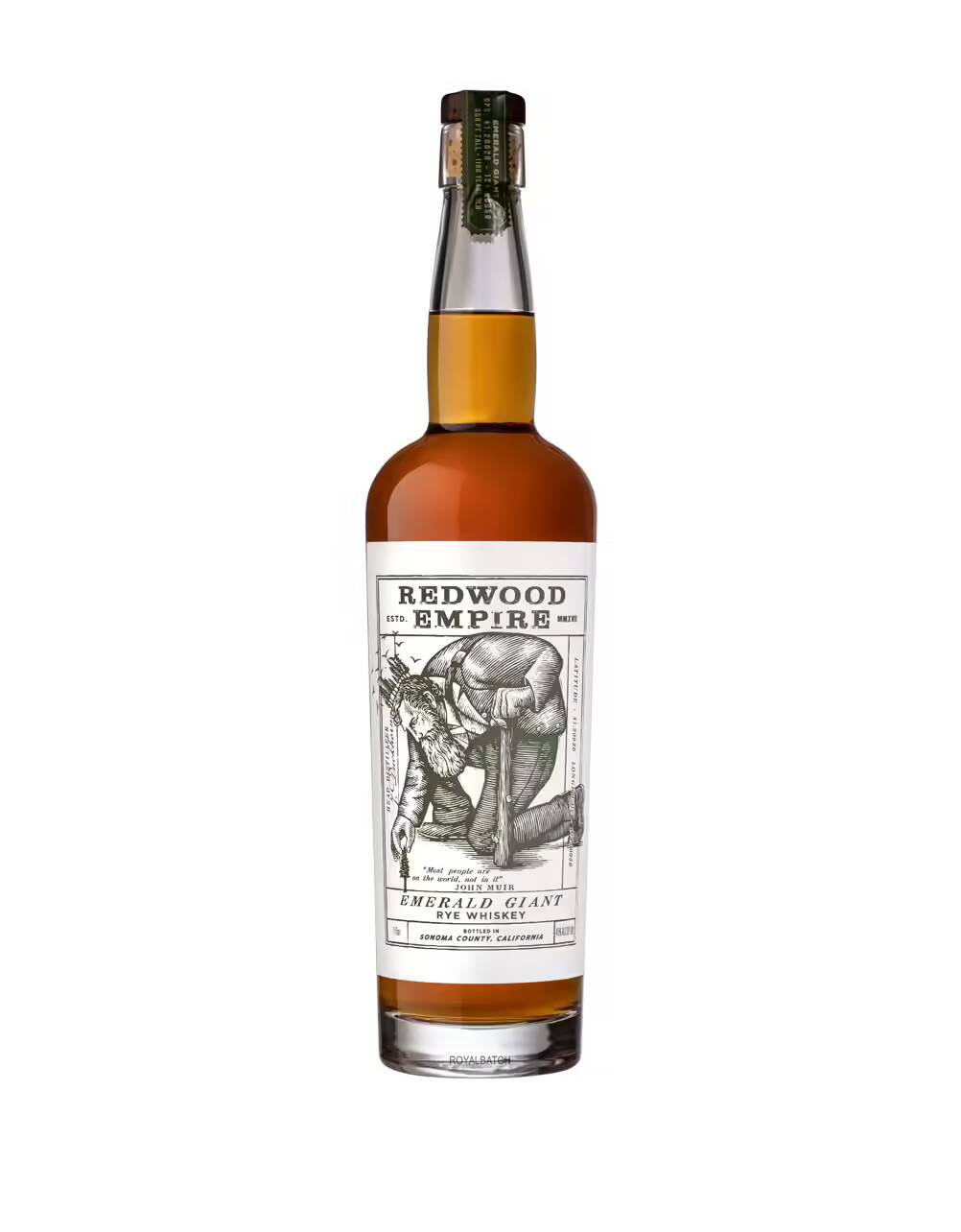 Redwood Empire Emerald Giant Rye Whiskey