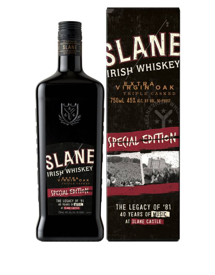 Slane Irish Extra Virgin Oak Triple Casked Special Edition The Legacy of 81 40th Anniversary Irish whisky