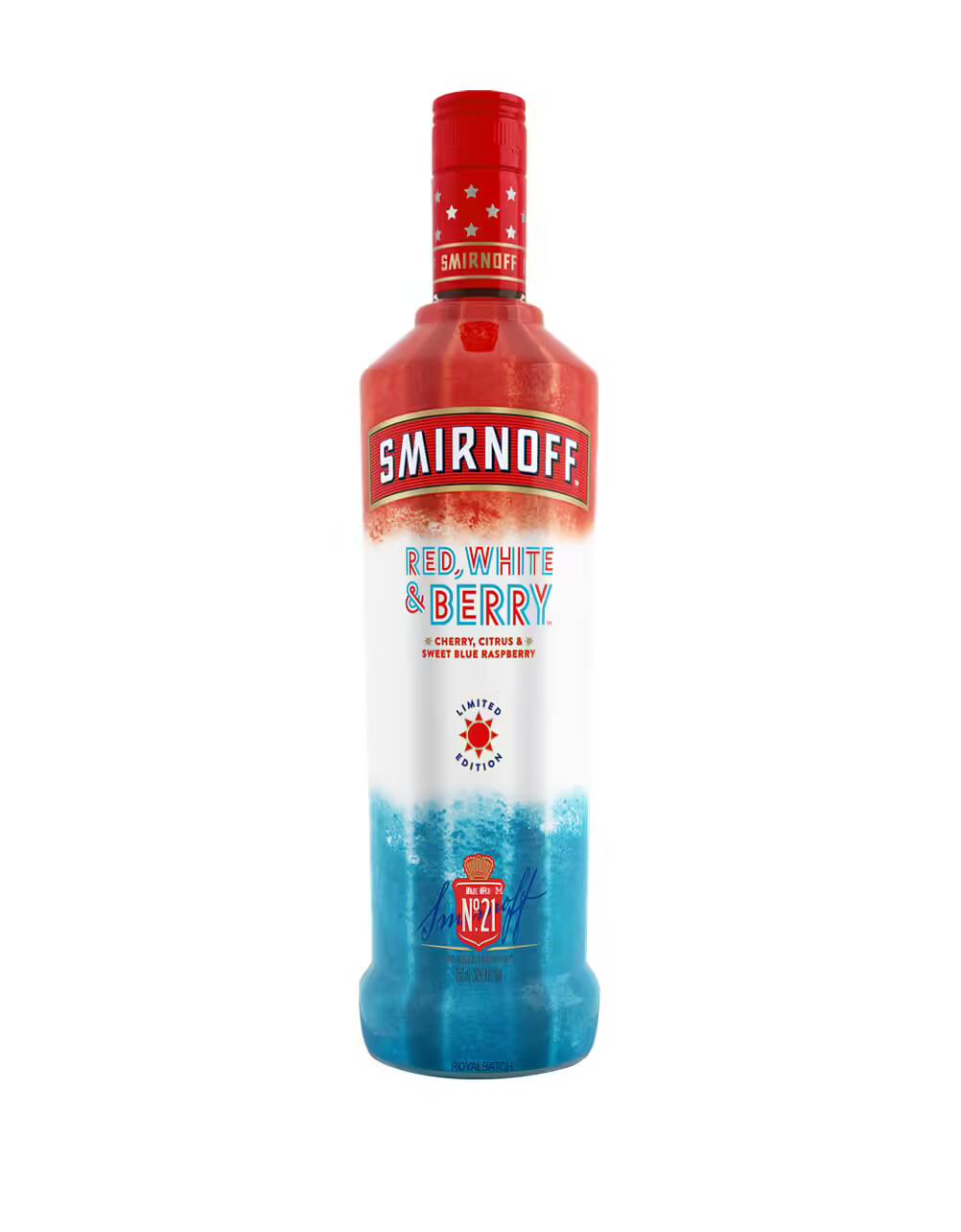 Smirnoff red white and berry vodka royal batch